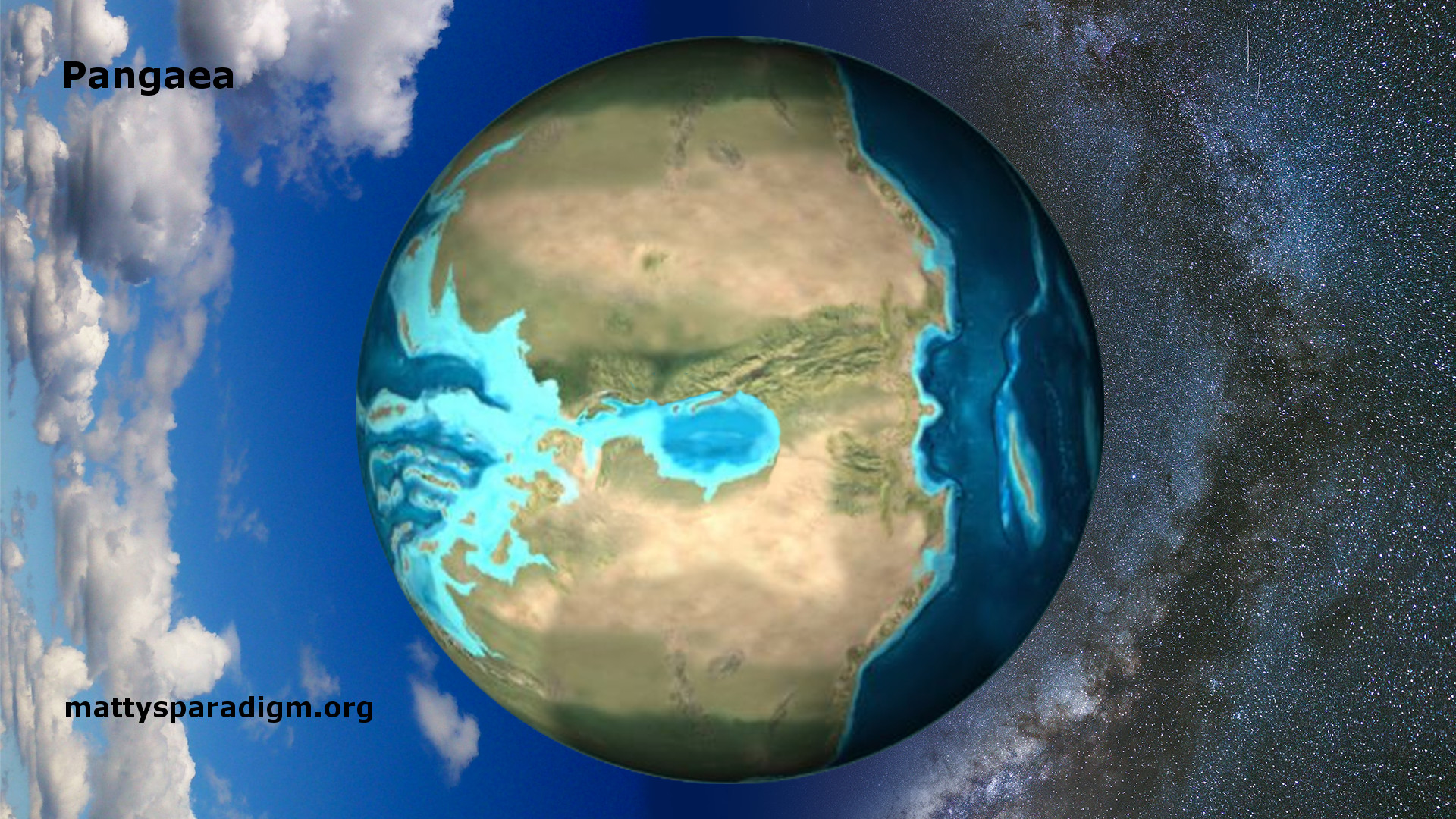 The earth after noah's flood was the super-continent Pangaea