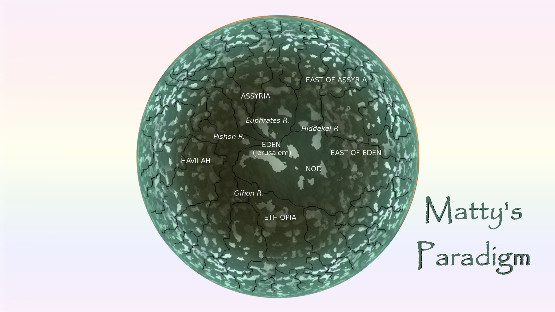 Artist impression of what the Earth may have looked like on the third day of creation