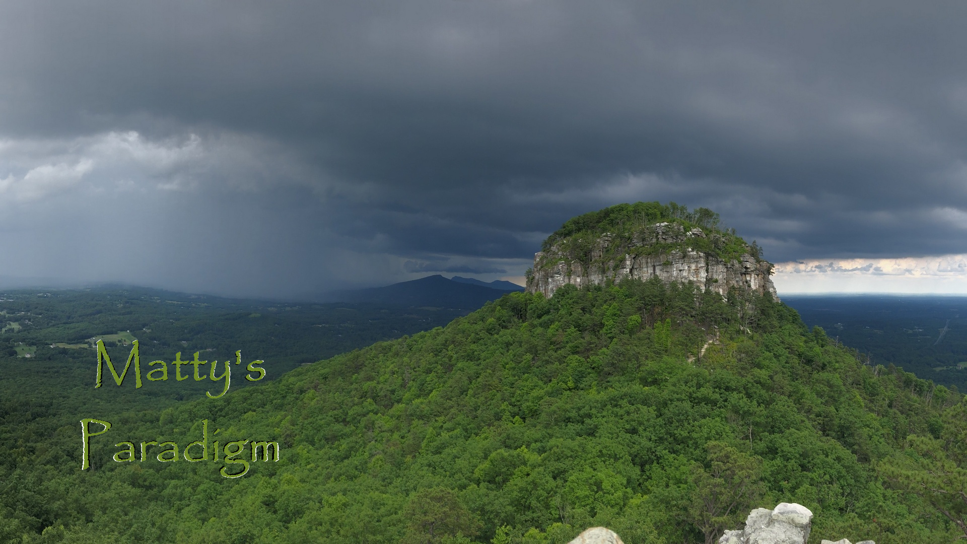 Is Pilot Mountain, North Carolina, one of the pillars of the Earth?