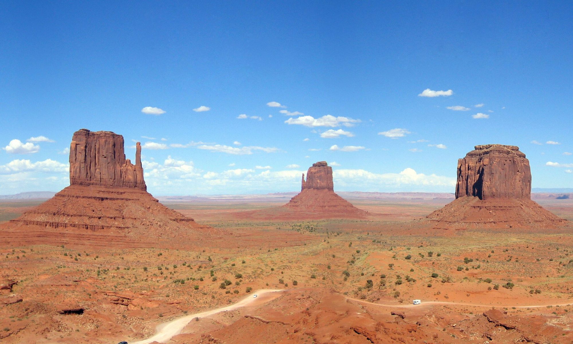 Giant stone towers in Monument Valley, Utah