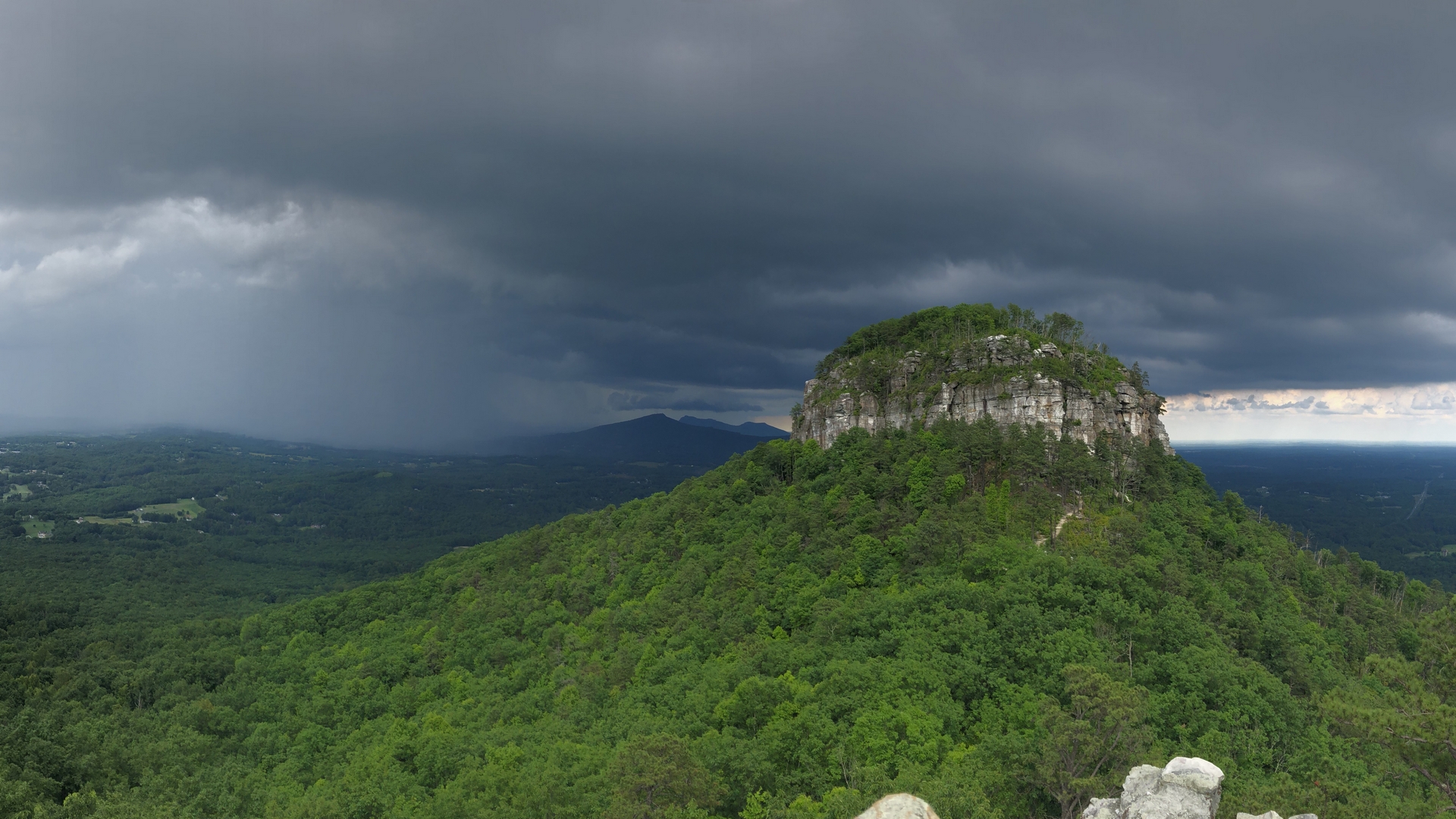 Is Pilot Mountain, North Carolina, one of the pillars of the Earth?