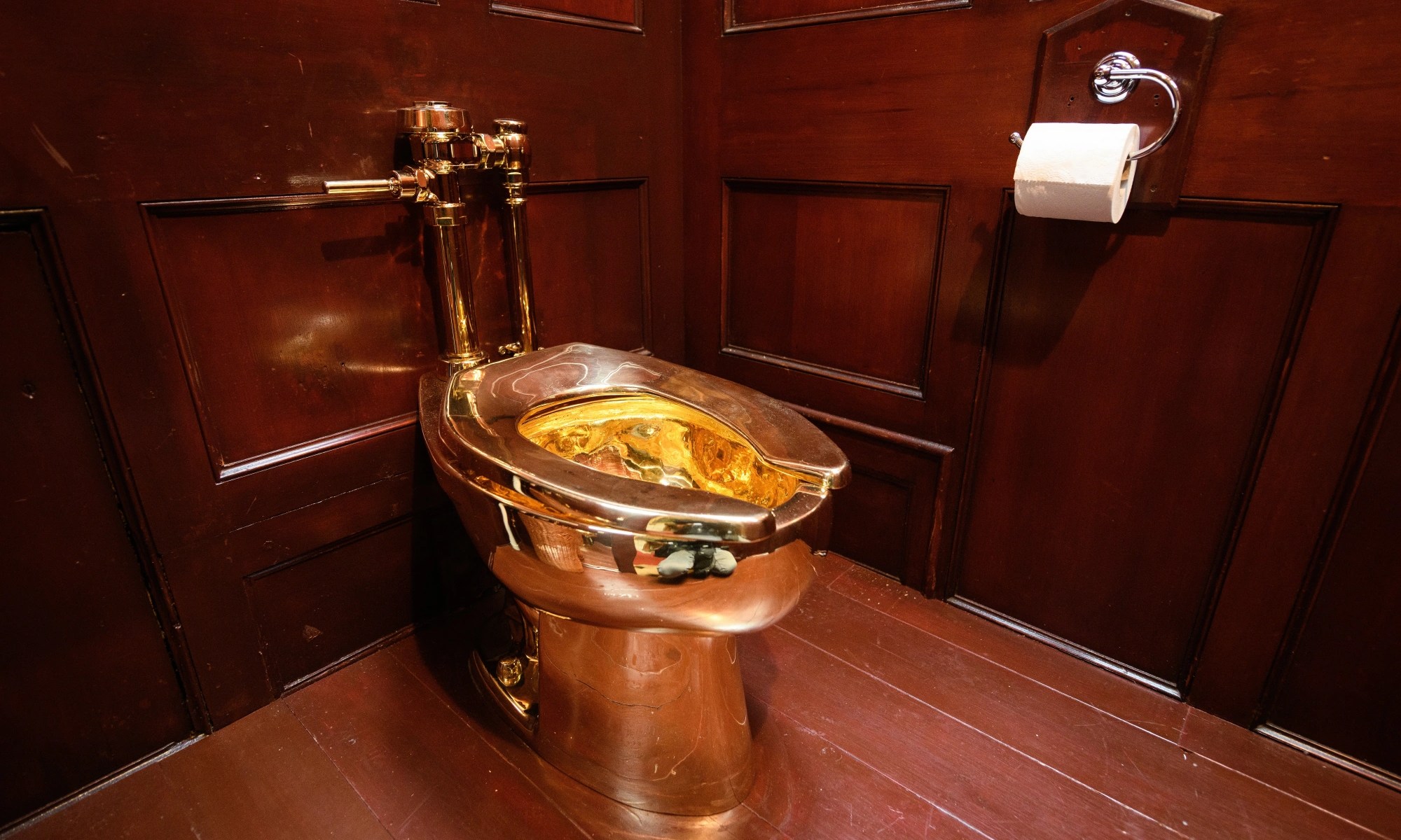 Golden toilet