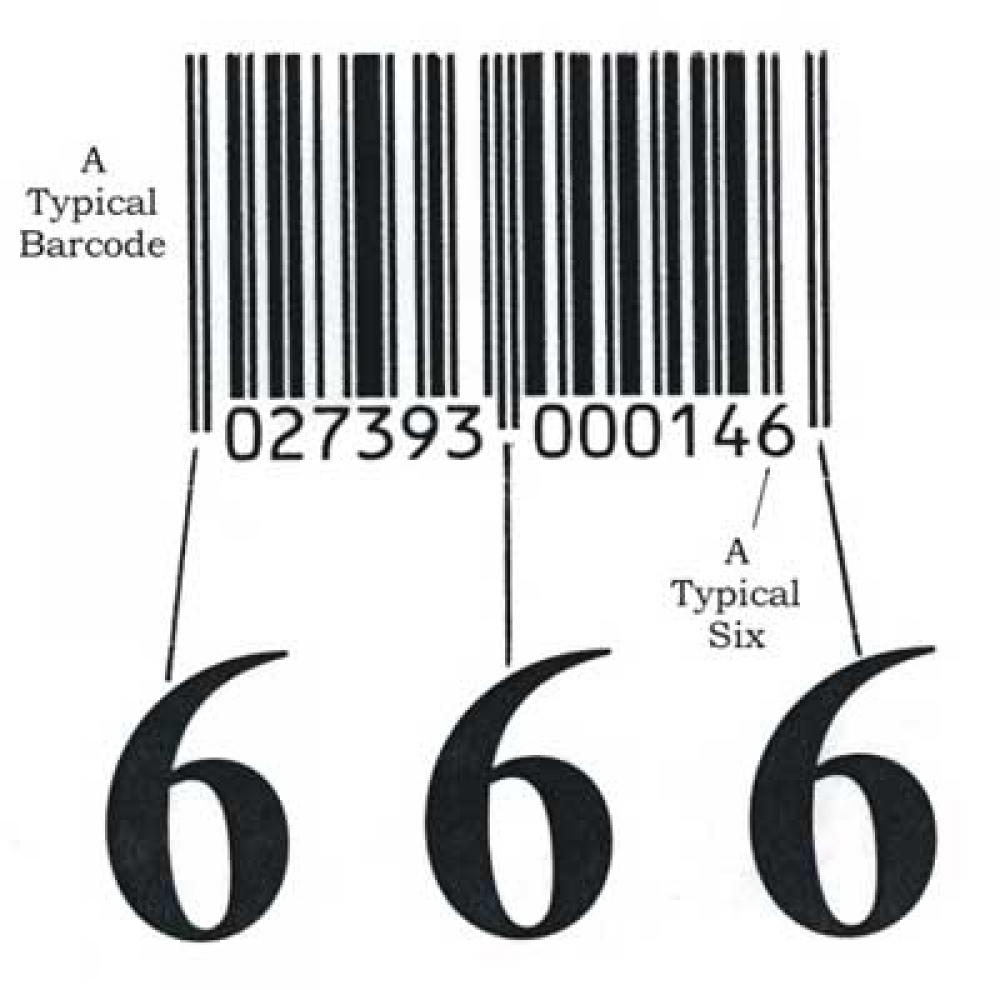 A typical barcode